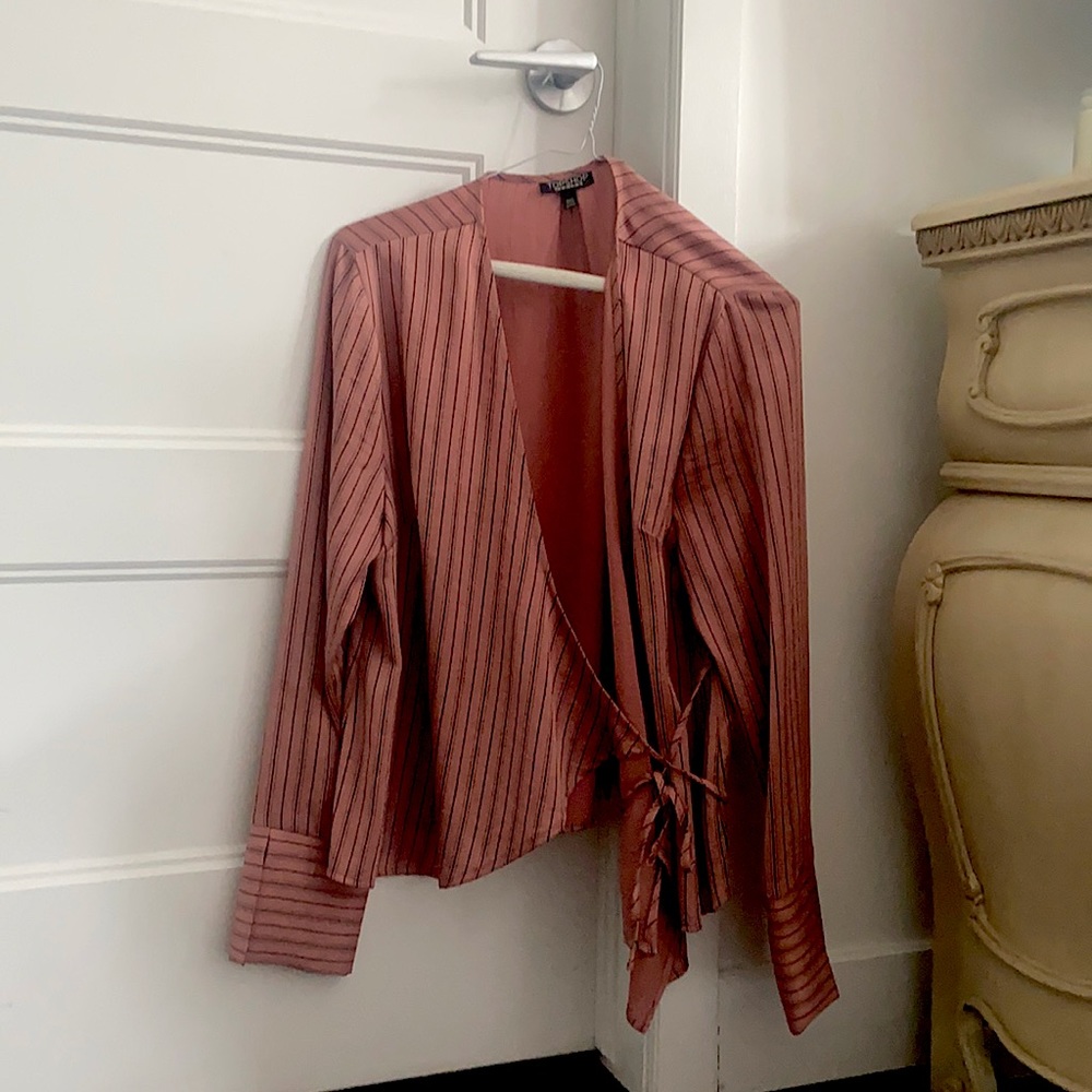 Topshop wrap blouse
